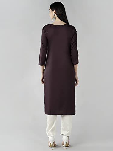 Image of Vaamsi Women's Polyester Regular Kurta