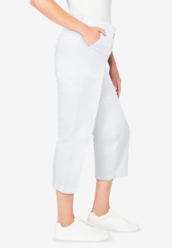 Woman Within Plus Size Carpenter Denim Capri3