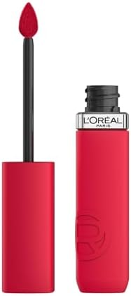 L'Oréal Paris Pintalabios Líquido, Color Intenso, Fórmula Mate de Larga Duración, Con Ácido Hialurónico, Sin Transferencia, Infaillible Matte Resistance, Tono: 245 French Kiss