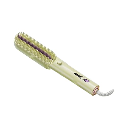 Cepillo de alisado para el cabello - Peine de peinado iónico para cabello rizado, cepillo calefactor equipado con 3 niveles de control de temperatura para desplazamientos profesionales y