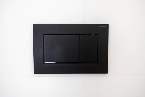 Geberit G115883161 Sigma 30 Dual Flush 1.6/0.8 GPF Actuator Plate Matte Black/Polished Black