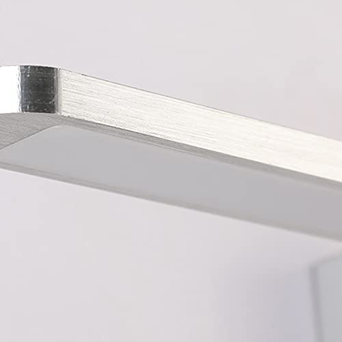 Éclairage de vanité LED argent 50CM en fer et acrylique pour miroir