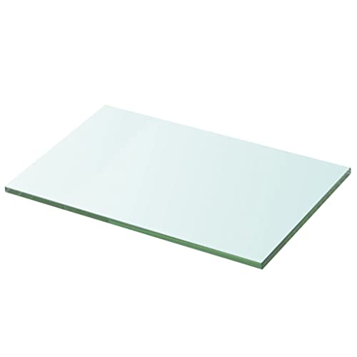 Estantería de pared de cristal transparente de 30 x 20 cm para salón 2