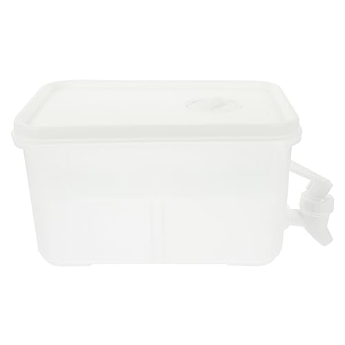 HEALLILY Household Beverage Dispenser with Faucet Convenient Drink Dispenser for Parties Transparent Water Supply Container Material for Refrigeration