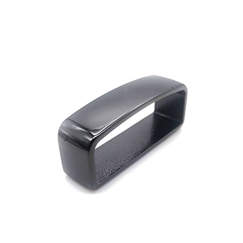 XLBH Kleid Zubehör 40mm D Form Quadratischer Gurtband Schleife Ring Schnalle Messing Gürtel Keeper Für Leder Handwerk Tasche Strap Massivgürtel Haus Dekoration (Color : Black)