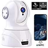 Wireless Camera, 1080P WiFi Security IP Camera, Pan/Tilt/Zoom Home Office, Shop, Baby, Pet Monitor with HD Night Vision, Motion Tracker, Auto-Cruise, Remote Monitor- Cloud Service Available