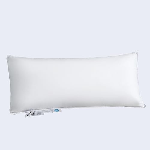 Homyrium Poduszka 40 x 80 cm, poduszka puchowa, 40 x 80 cm, 800 g, poduszka z pierza, 100% poszewka bawełniana, 1 sztuka