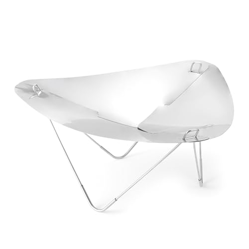Marco plegable de acero inoxidable para estufa, soporte de madera para fogatas al aire libre, fácil de usar