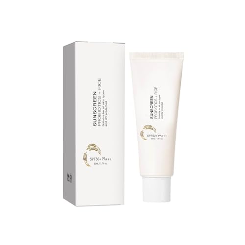 Relief Sun Rice Probiotics SPF 50+ PA++++ Sunscreen, Korean Sunscreen Sun Block for Face, ryżowa ochrona przeciwsłoneczna, codzienny ekran przeciwsłoneczny do wszystkich typów skóry i ochrony przed