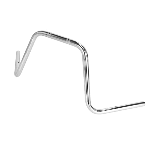 Riser Manubri Moto Per Triumph per Bobber per Sportster Scooter per Chopper 22mm 25mm Manubrio Super Alto per Moto Vintage Morsetti Manubrio(Chrome 25mm)