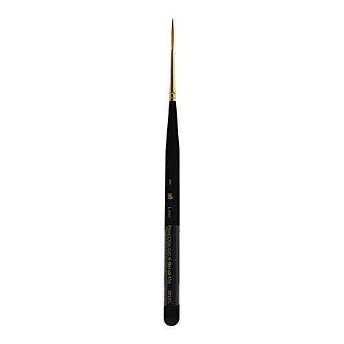 Image of Princeton Artist Brush, Mini-Detailer Brushes for Watercolor, Acrylic and Gouache Series 3050, Liner Synthetic Sable, Size 1