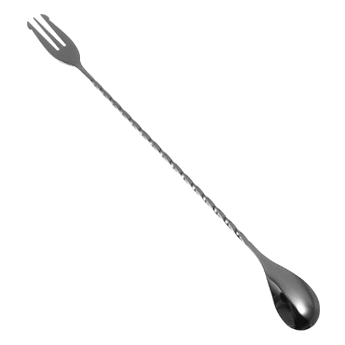 VALICLUD Cuillère Bar Mélange Acier Inoxydable Longue Manche Agitateur Cocktails Outil De Cuisine Élégant pour Bar Maison Fête