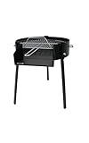 KDOX - Barbacoa Redonda Ø63cmx75cm altura con soporte para paella carbón y leña