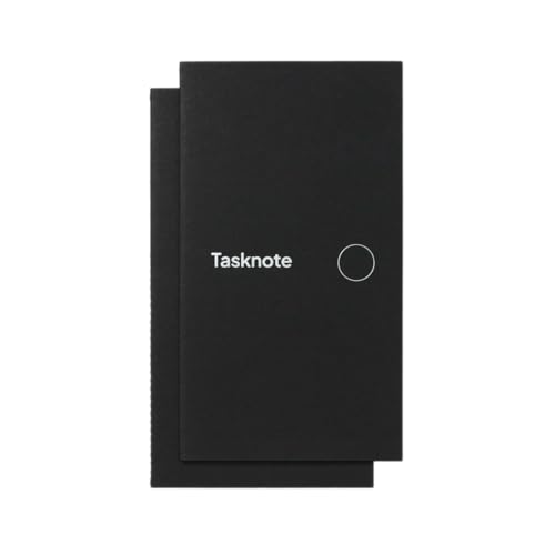 Image of RODA Tasknote (Set of 2) - Monthly Undated Planner with 31 Spreads | Extra Dot-Grid Notes Pages | 90 gsm Ink-Friendly Paper | Compact 180x100 mm Size | Saddle-Stitched Softcover | Desk-Friendly