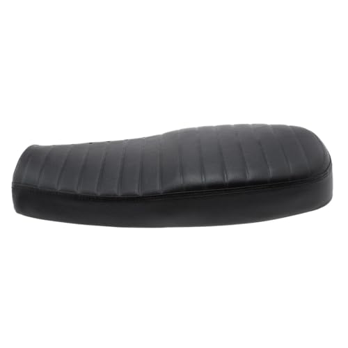 Asiento de motocicleta vintage de cuero sintético plano para custom y café racer 610mm 6