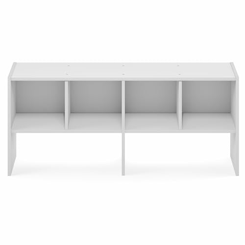 Image of Furinno FANO Closet Organizers and Storage, 6-Cube Multipurpose Top Shelf Closet Shelf, Stackable Closet Organization Shelves, 11.7 x 36 x 15.4, for Bedroom, Closet, Laundry Room, White