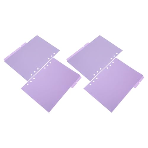 Divisores de índice de plástico para cuadernos POPETPOP, 12 piezas perforadas para oficina diaria