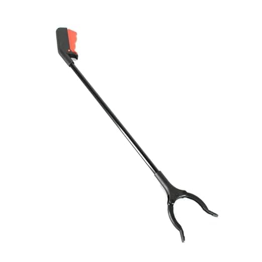 Extra Long Pickup Aid Trash Picker Upper, Heavy Duty Trash Grabber Pickup Stick, Rotating Hand, Long Pick up Helping Reach Hand Stick Claw Trash Arm Grip for Garden, Picnic (Black)