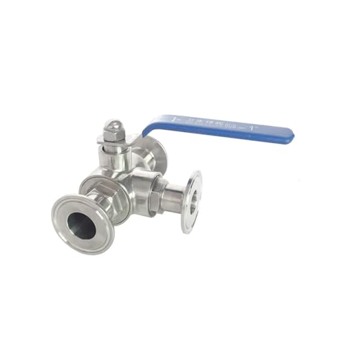 Robinet à bille sanitaire en inox 304 durable pour brassage de bière maison T-Port 25mm