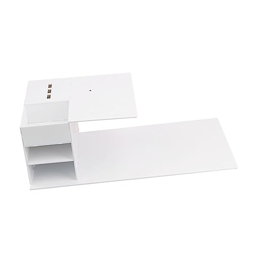 FOYTOKI 嫁接睫毛用取り外し可能型アクリル棚 ツール収納付きまげエクステンション枕棚 作業効率向上シンプルデザイン