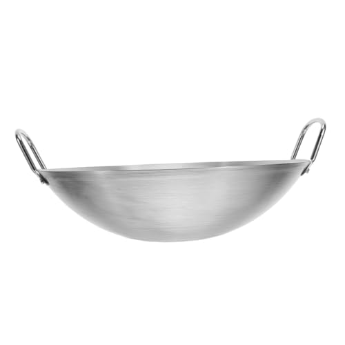 Wok redondo de acero inoxidable Cabilock con doble asa miniatura 1