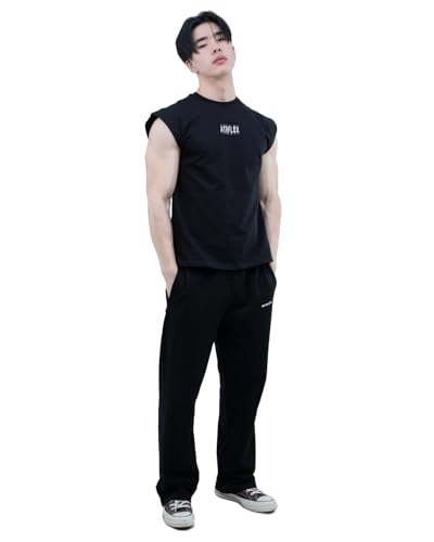 Image of Athflex Men's Relaxed fit Dark Flex Sleeveless Tank Top -Breathable, Lightweight, Minimalist Design,Versatile Choice for Gym, Workouts, and Casual Wear