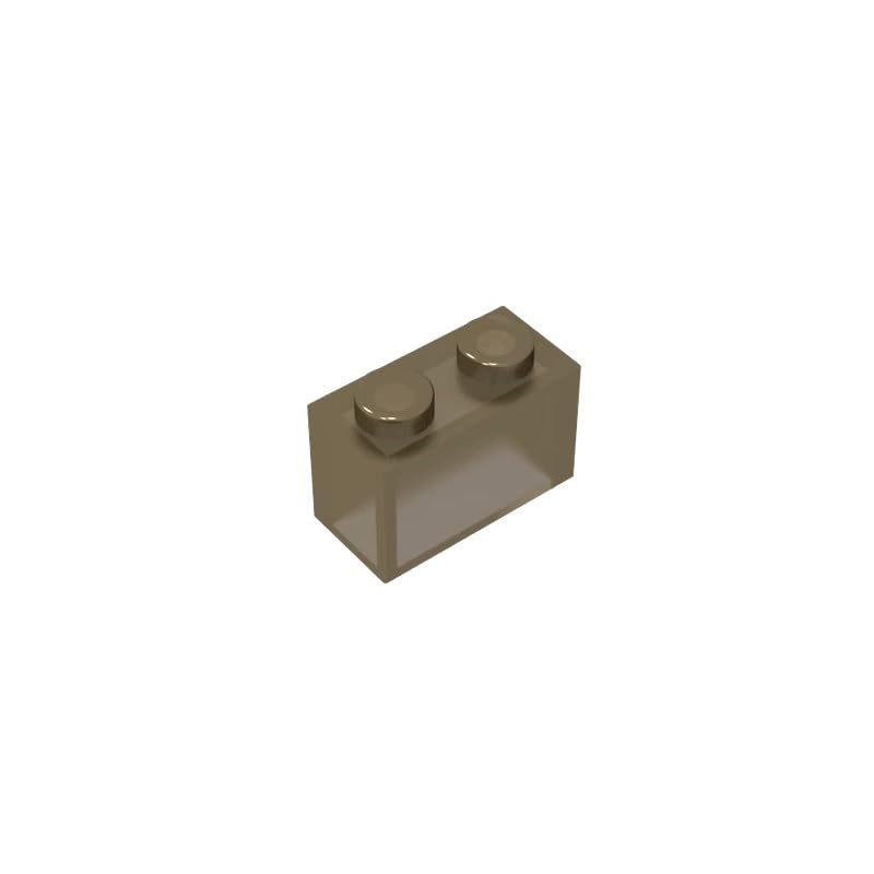3065 bricks Brick 1x2 Without Bottom Tube 50 Pieces GDS-1545 Compatible with Lego Building Blocks Color:Trans Black โ image 1