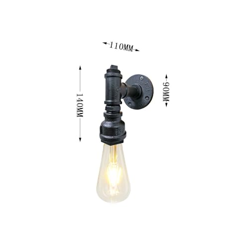 Apliques de pared industriales recargables para evitar cables sueltos en decoraciones retro 7
