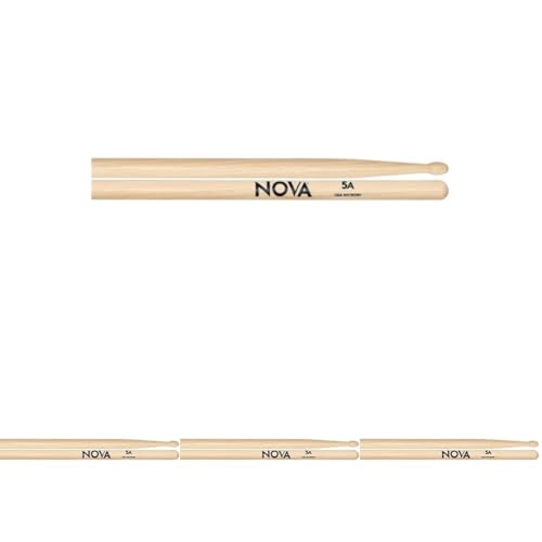 Vic FIrth - NOVA Drumsticks - 5A - Wood Tip (Pack of 4)