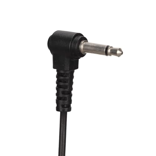 Fone de ouvido walkie talkie de 3,5 mm, conduíte de ar enrolado, audição única, microfone intra-auri