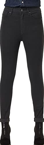 G-Star Raw Women's Kafey Ultra High Rise Skinny Fit Jeans, Pitch Black, 30W x 32L