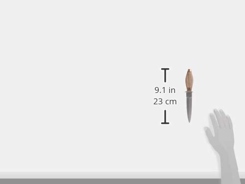 SZCO Supplies Faca para bota com cabo de madeira