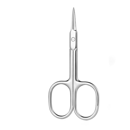 Image of Precision Cuticle Scissors - Stainless Steel Blades for Skin Care - Ergonomic Handle for Comfortable Grip - Ideal for Trimming Cuticles