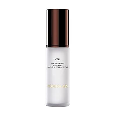 Hourglass Veil Mineral Primer, Face Primer That Extends Face Makeup Wear, Creates Smooth, Even Skin, Conceals Redness, and Minimizes Pores, Lines and Wrinkles, Oil-Free and SPF 15 Protection