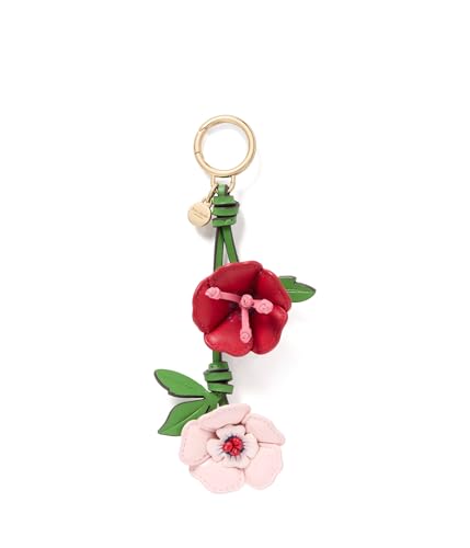 kate spade new york In The Garden Patent Leather Key Fob Pastry Pink Multi