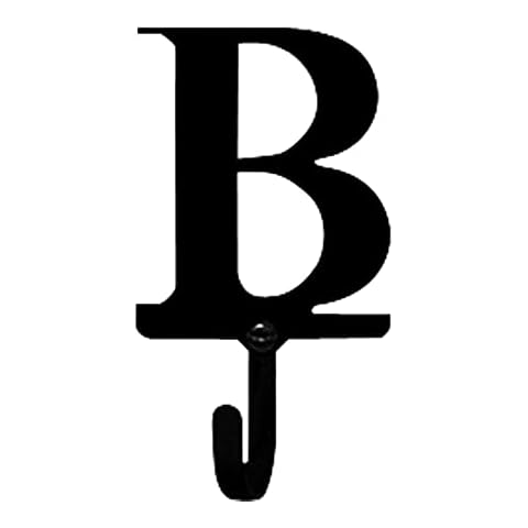 Village Wrought Iron Letter B Wall Hook Cover