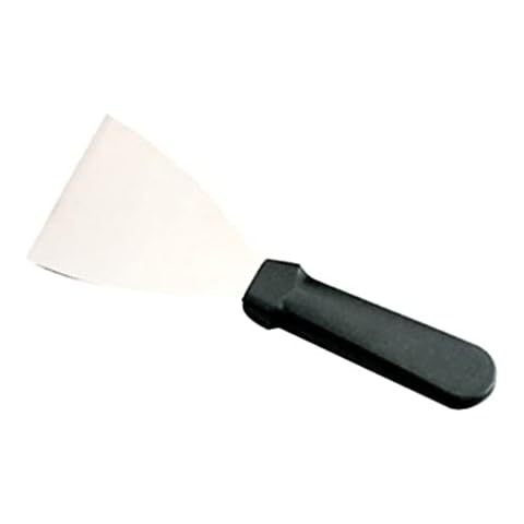 Jantex Stainless Steel Griddle Scraper with Plastic Handle Cover