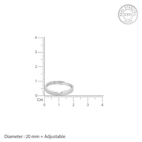 GIVA 925 Silver Cupid Arrow Ring for Him, Adjustable | Gifts for Men & Boys | With Certificate of Authenticity and 925 Stamp | 6 Month Warranty* - Image 6