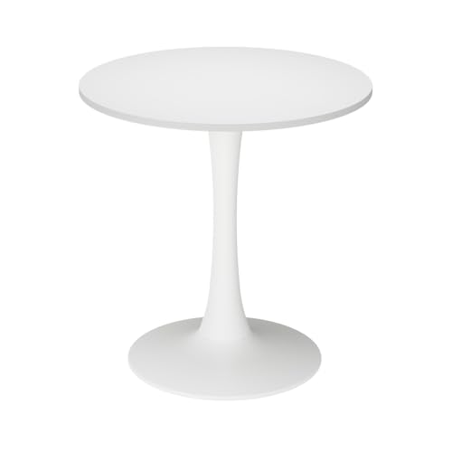 Vicco Table à Manger Carl, Blanc, 70x70cm, Peu encombrant pour Petits espaces et Montage Facile