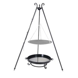 WOK de brasero Ø 56 cm en acier épais avec Brasero MALTA 60 cm