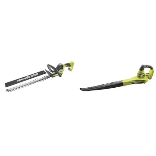 RYOBI - Taille-Haies Linea 18V One+ 50cm - Design en Ligne - Lames - Écartement 24mm & Souffleur 18 Volts One+ 245 km/h (sans Batterie) - OBL1820S