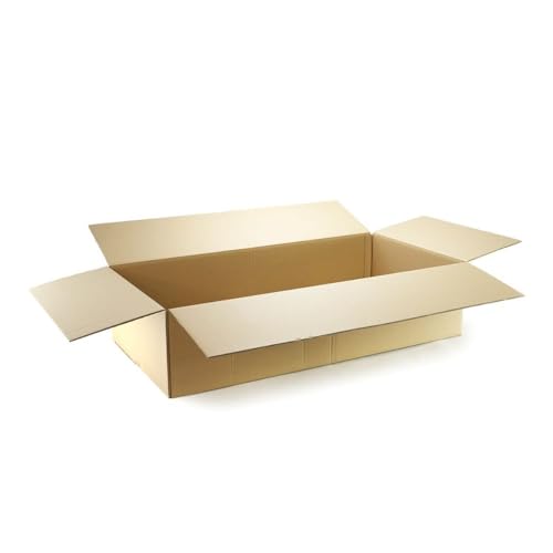 PROREGAL Zweiwelliger DHL Versandkarton | LxBxH 1200 x 600 x 310 mm | Belastbar bis 30 kg | Große Pappkiste Faltkarton Karton Paket