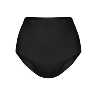 KNIX Super Leakproof High Rise Period Underwear for Women, Machine Washable, Reusable, Black, Large (1 Pack)
