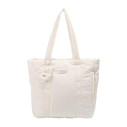 Deevoka Bolsa de Puffer Tote Grande Elegante com Bolsa de Zíper para Viagens de Rua