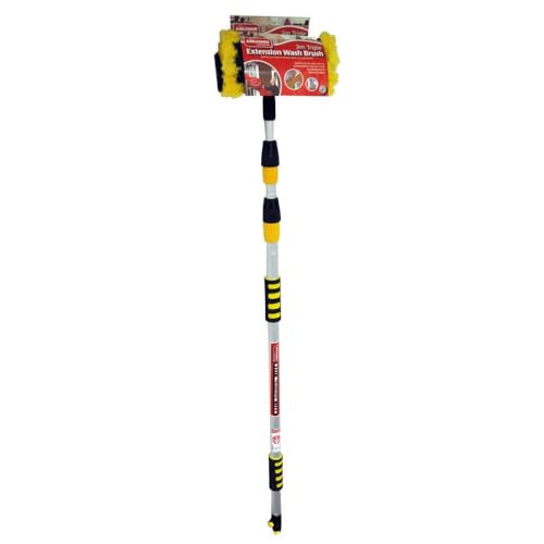 Kingfisher Telescopic Car Caravan Wash Brush, Black, 3 m