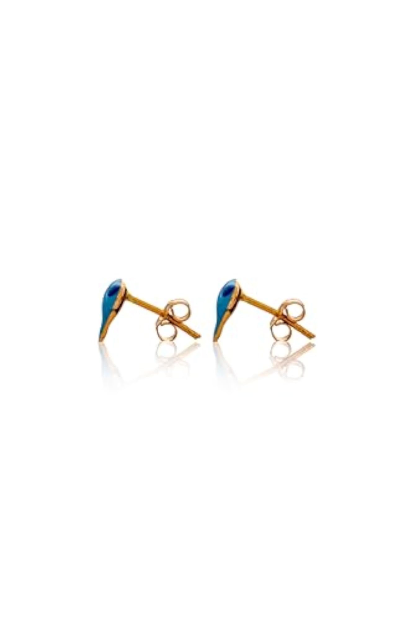 Women's 18kt Yellow Gold Dolphin Stud Earrings