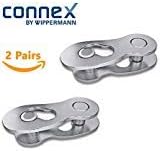 Connex Link Wippermann 8/9/10/11 Speed Silver 2 Pairs of Missing Link Connector
