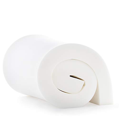Linenspa High Density Cushion Craft Foam - Perfect for Chairs, Sofas, Headboards, and DIY Projects, 4" x 24"