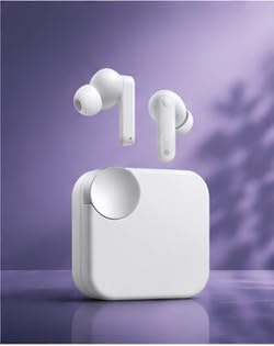Image of Clear Cut Fast Charging Support 61 Hours Total Battery Wireless Bluetooth 5.4 Earbuds and Dual Device Switching(White)
