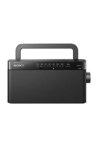 Image of Sony ICF-306 Portable AM FM Radio - Black